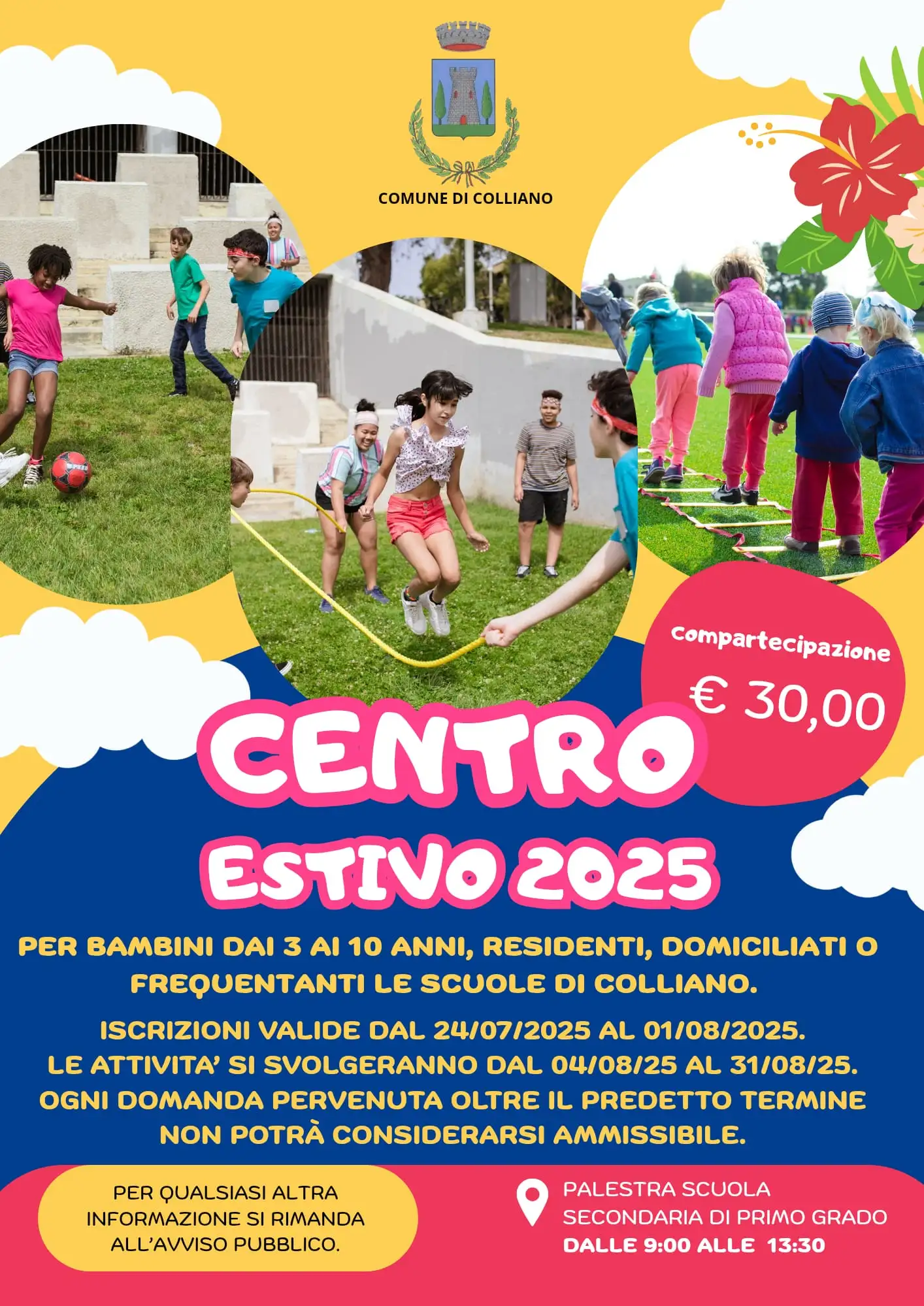locandina centro estivo 2025